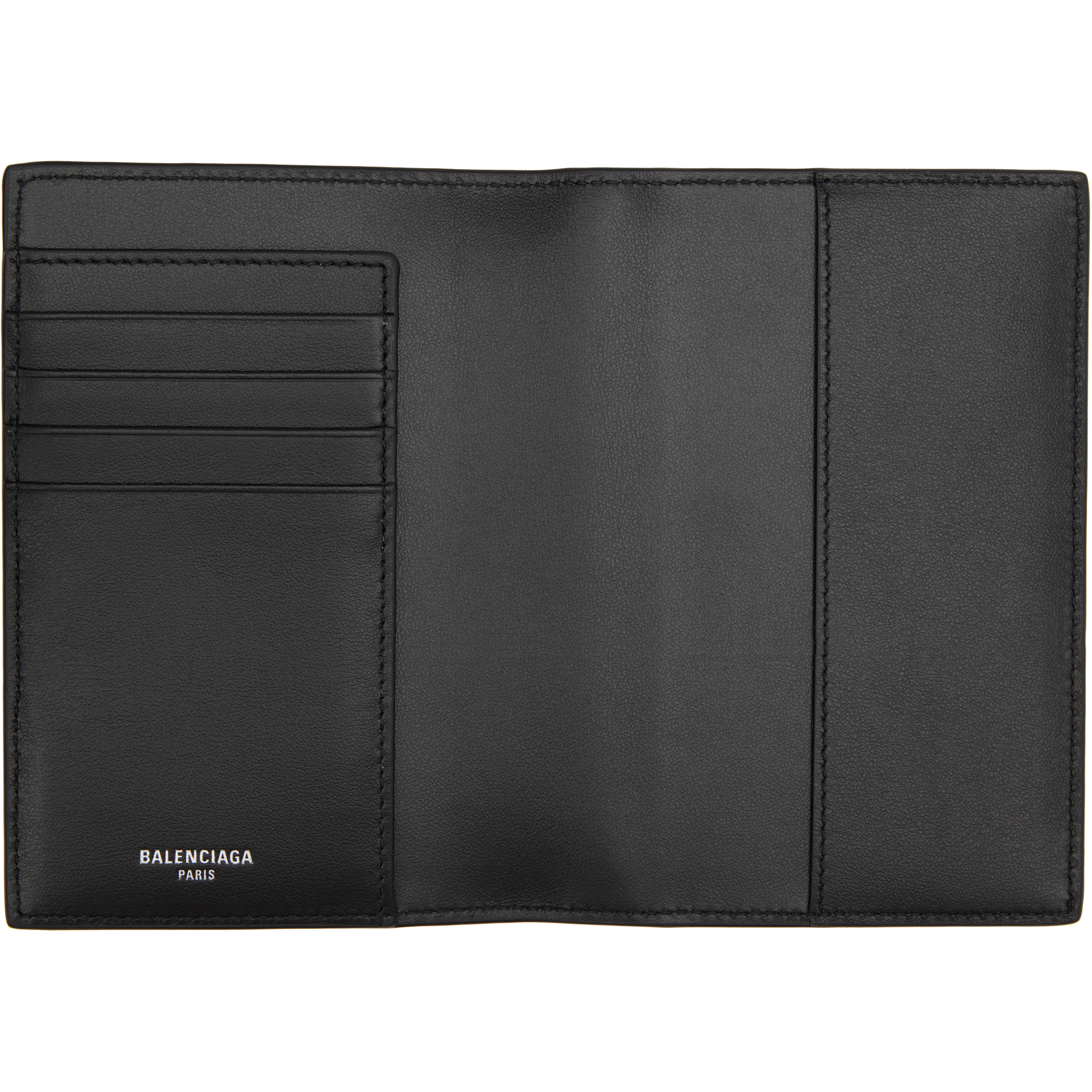Black Calfskin Passport Holder