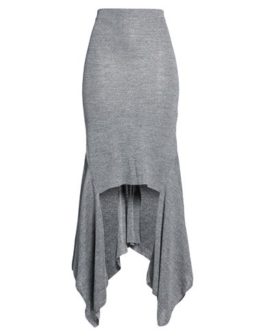 Woman Midi skirt Grey Size XL Acrylic, Polyester, Metallic fiber, Polyamide