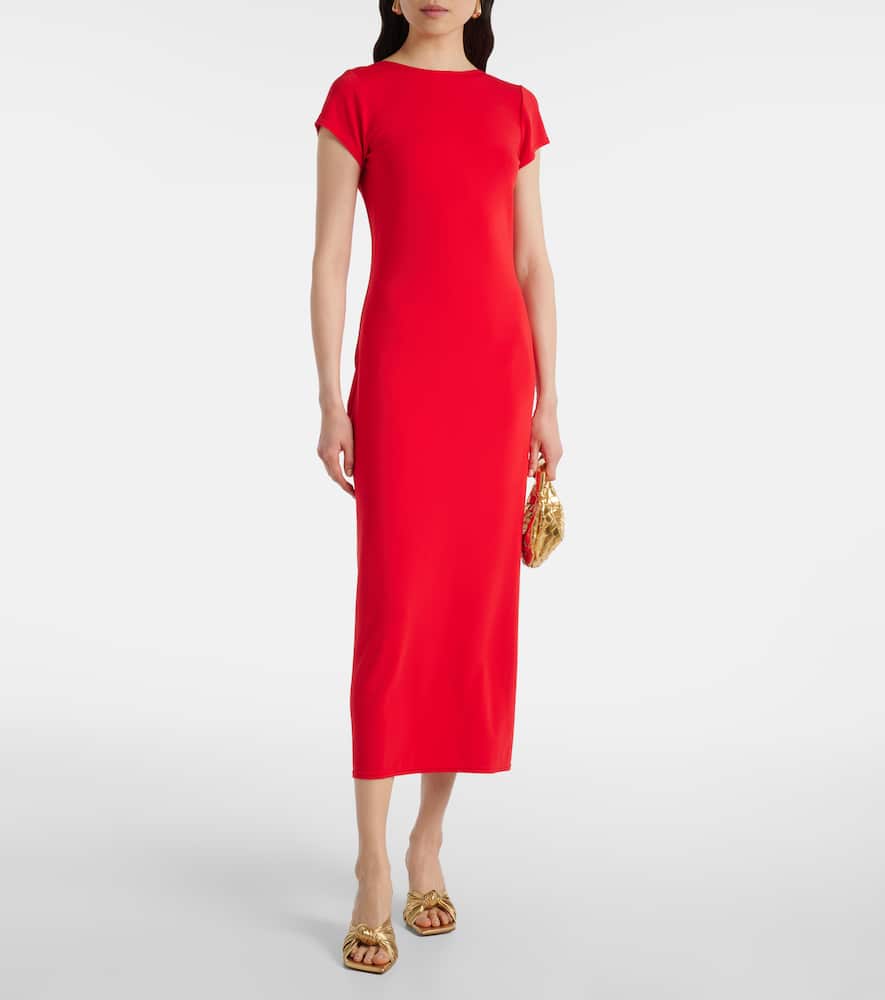 Jersey midi dress
