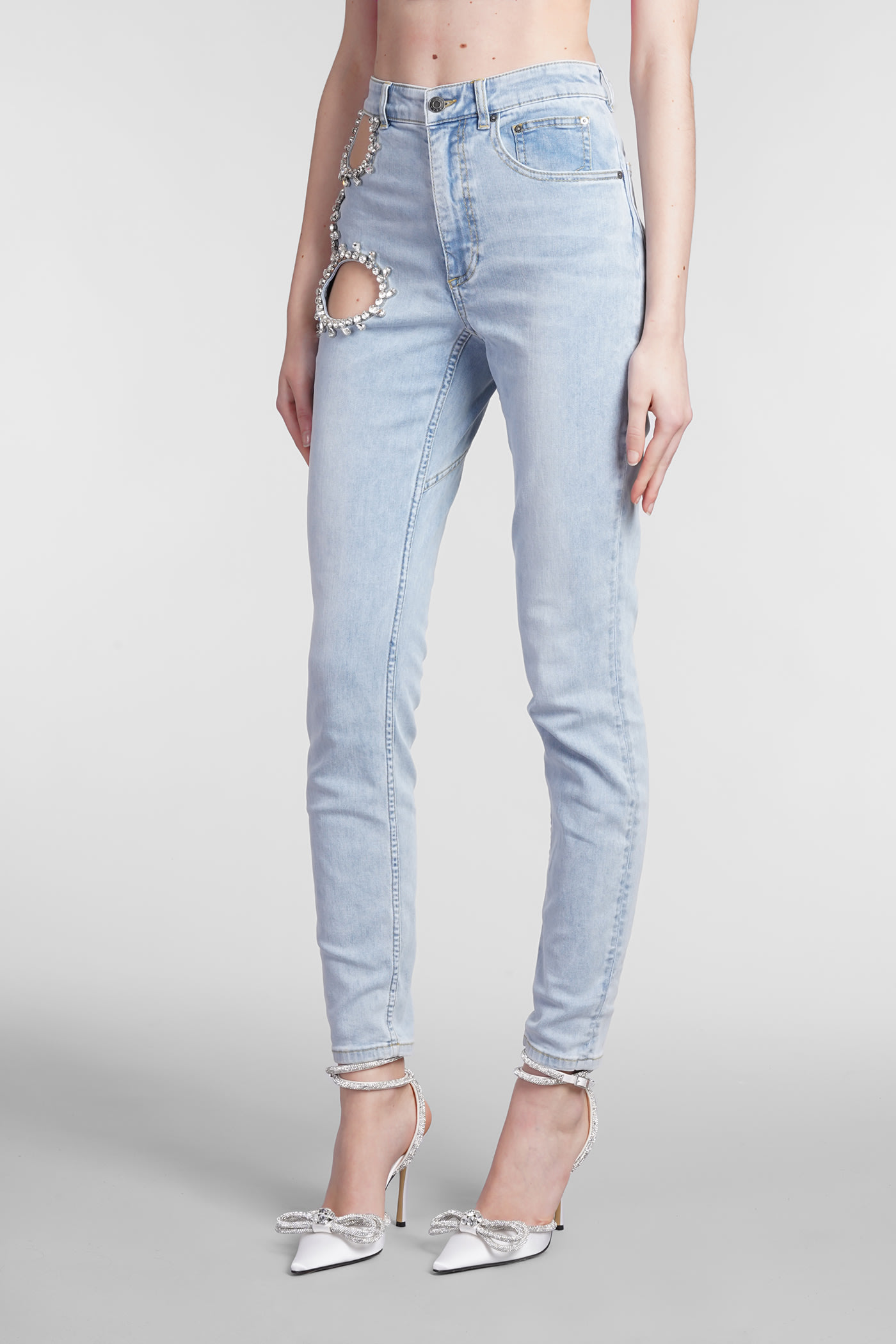 Jeans In Cyan Denim