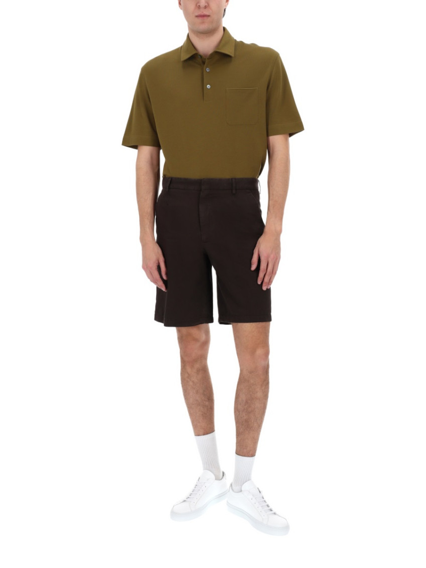 Zegna - tailored shorts belt loops and pocket