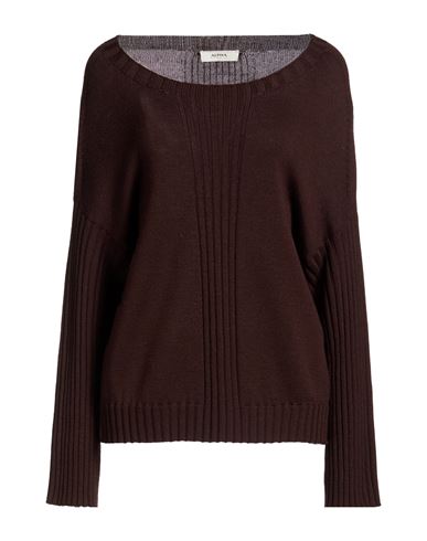 Woman Sweater Brown Size 8 Merino Wool