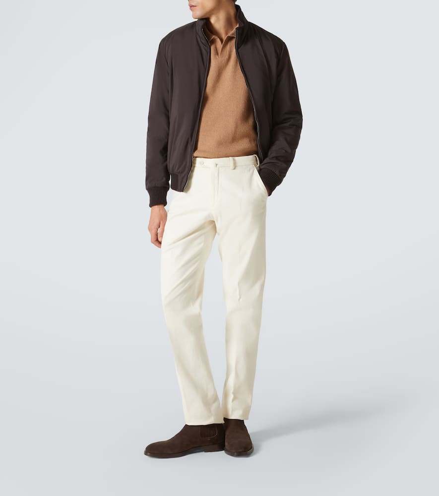 Cashmere polo sweater