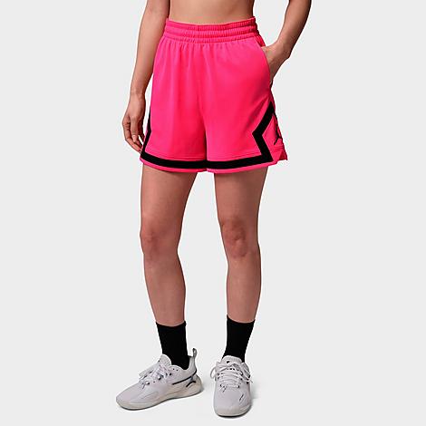 Women's Sport 4" Diamond Basketball Shorts in Hyper Pink/Black