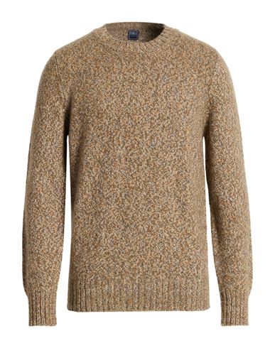 Man Sweater Camel Size 40 Cashmere