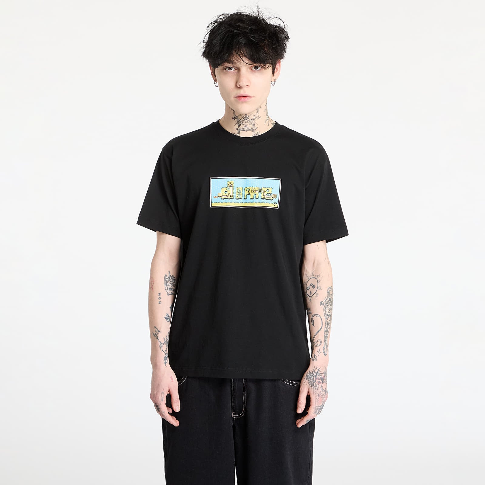 Dime Men's World T-Shirt in Black DIMEHO2460BLK