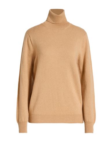 Woman Turtleneck Sand Size M Cashmere, Metal