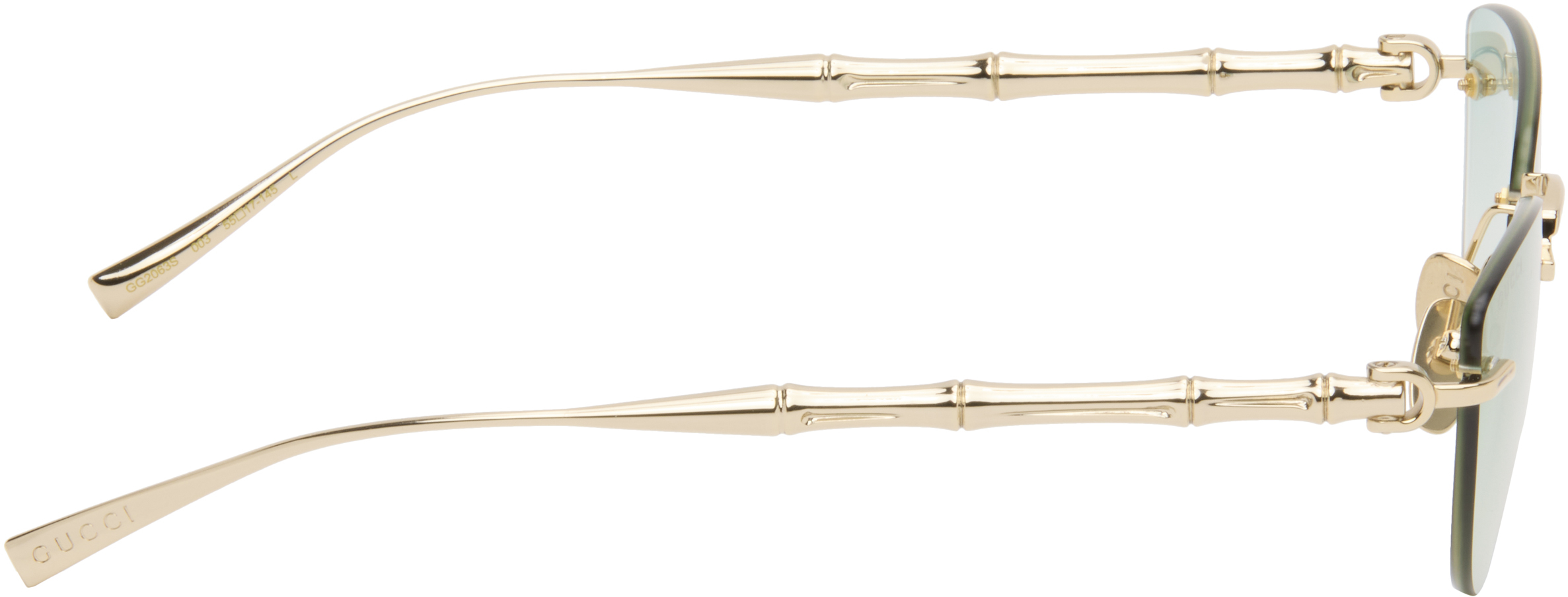 Gold Cat-Eye Sunglasses