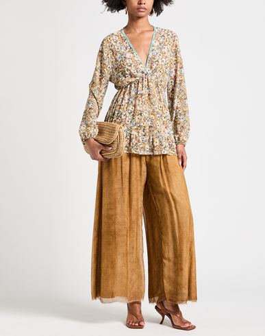 Première Dame Woman Top Beige Size L Polyester