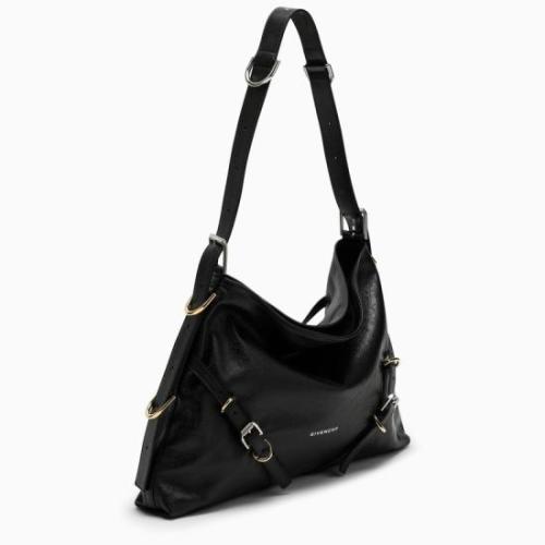 Medium Voyou shoulder bag - Black