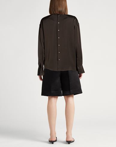 Woman Top Dark brown Size 0 Viscose