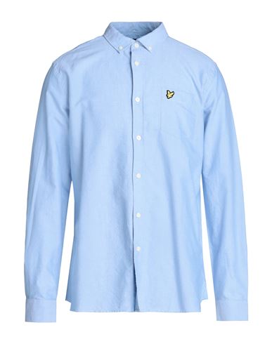 Lyle & Scott Vintage Man Shirt Sky blue Size XS Organic cotton