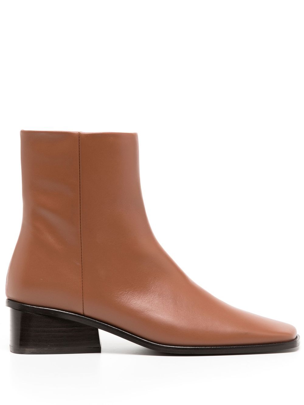 Rise leather ankle boots - Brown