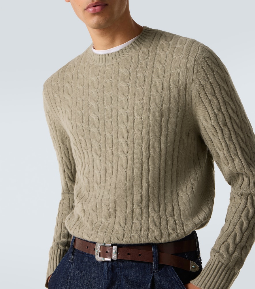 Duke Street cable-knit cashmere sweater