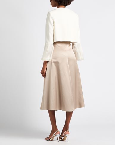 Woman Jacket White Size 12 Polyester, Elastane