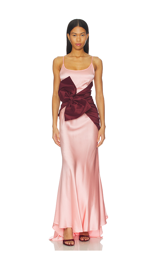 For Love & Lemons Leonora Gown in Pink. XXS. Also in S