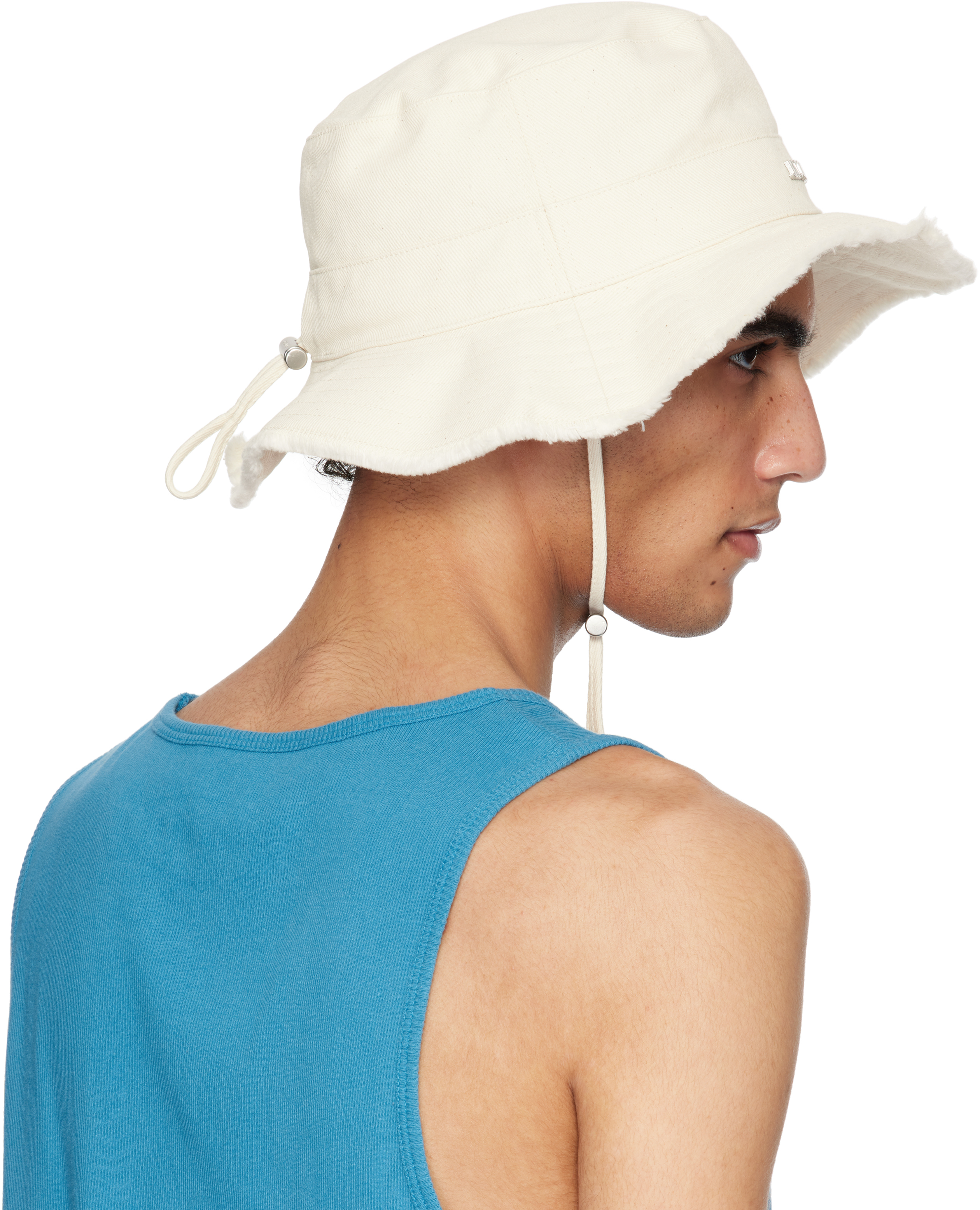 JACQUEMUS Les Classiquesコレクション オフホワイト The Artichaut バケットハット