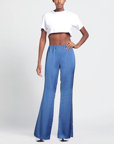Woman Pants Azure Size 10 Polyamide, Viscose, Polyester, Elastane
