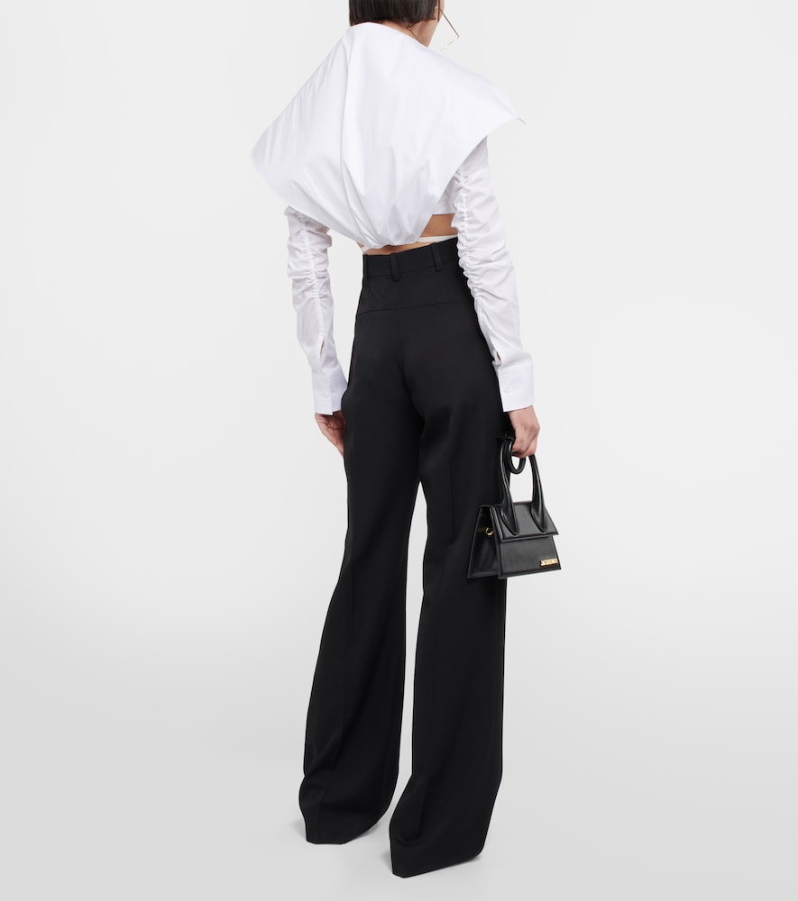 La chemise Meio cotton cropped shirt