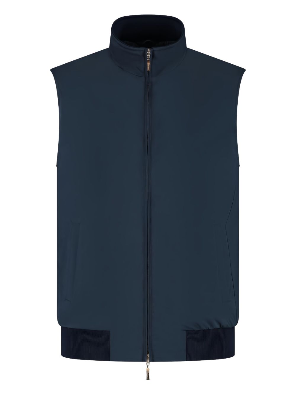 High-neck gilet - Blue