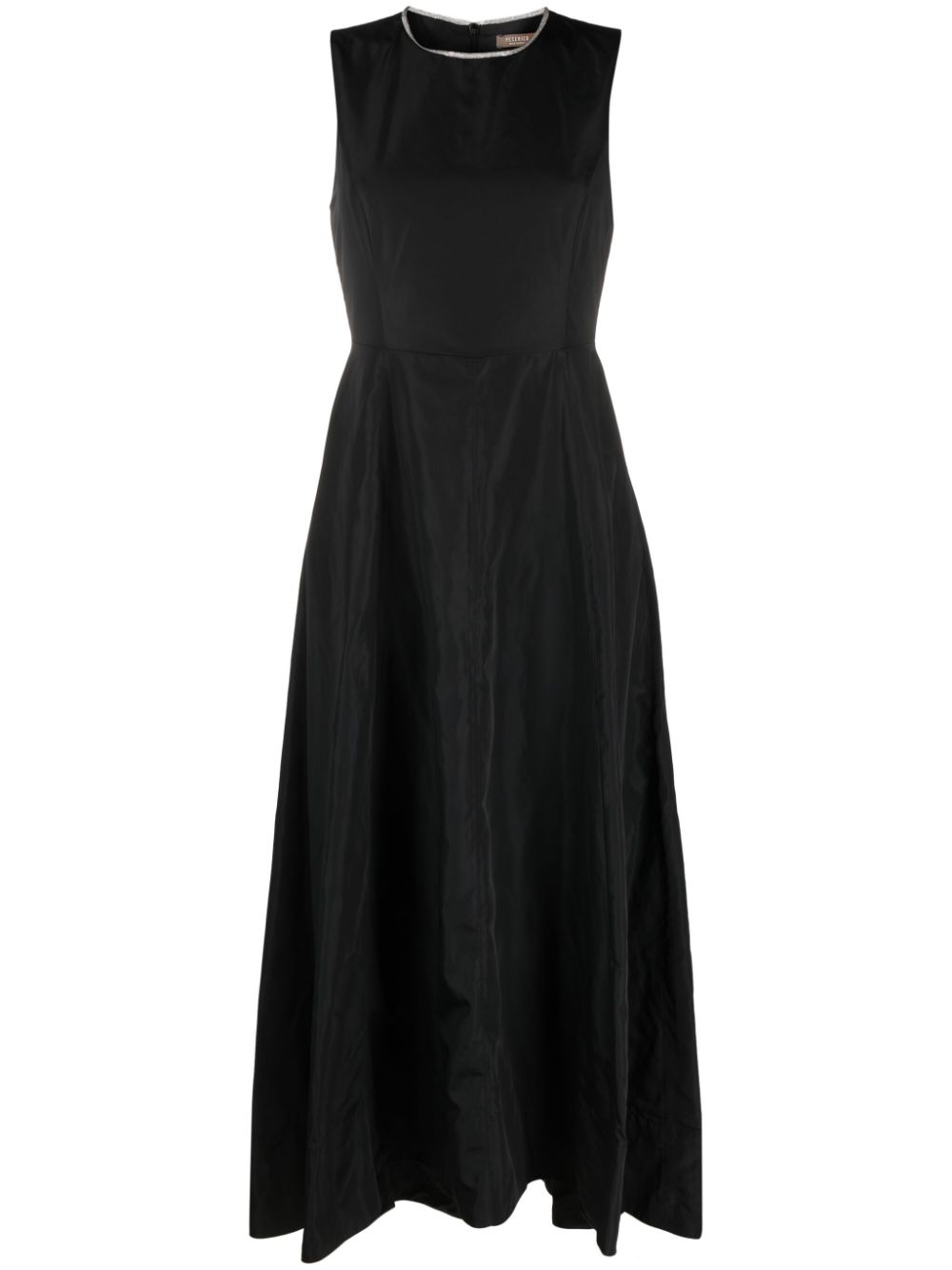 Flared long dress - Black