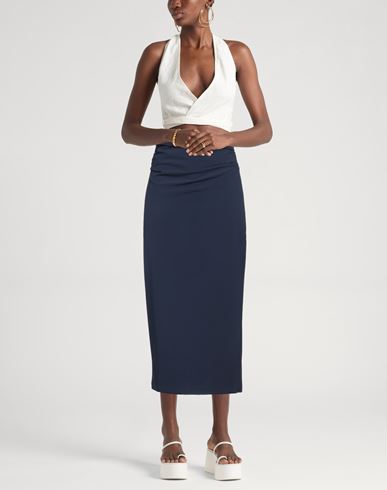 Semicouture Woman Midi skirt Midnight blue Size 2 Polyester, Viscose, Elastane