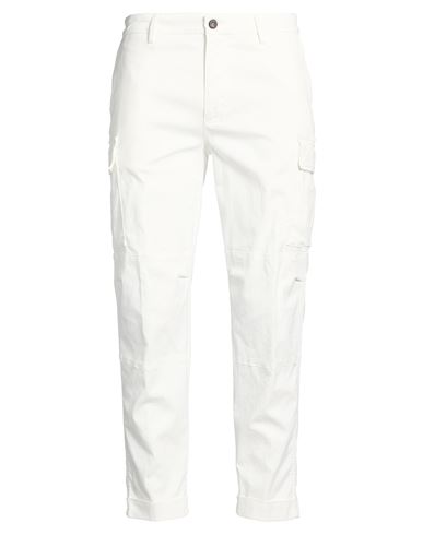 Platinum Man Pants White Size 33 Cotton, Lyocell, Silk, Elastane