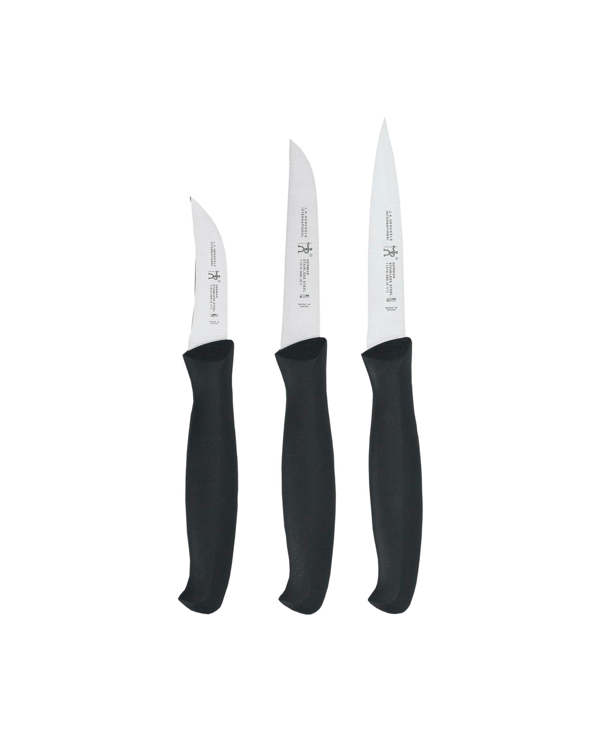 International 3-Pc. Paring Knife Set - Black