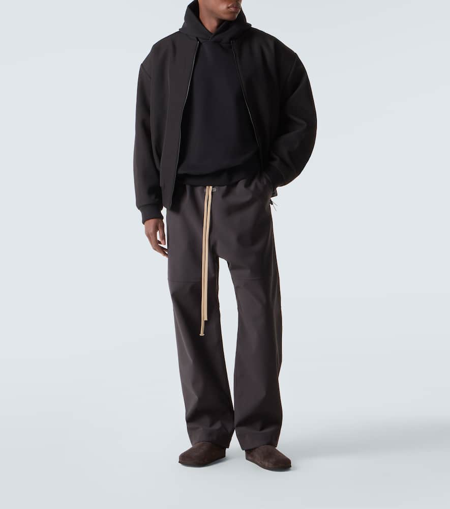 Cotton jersey hoodie