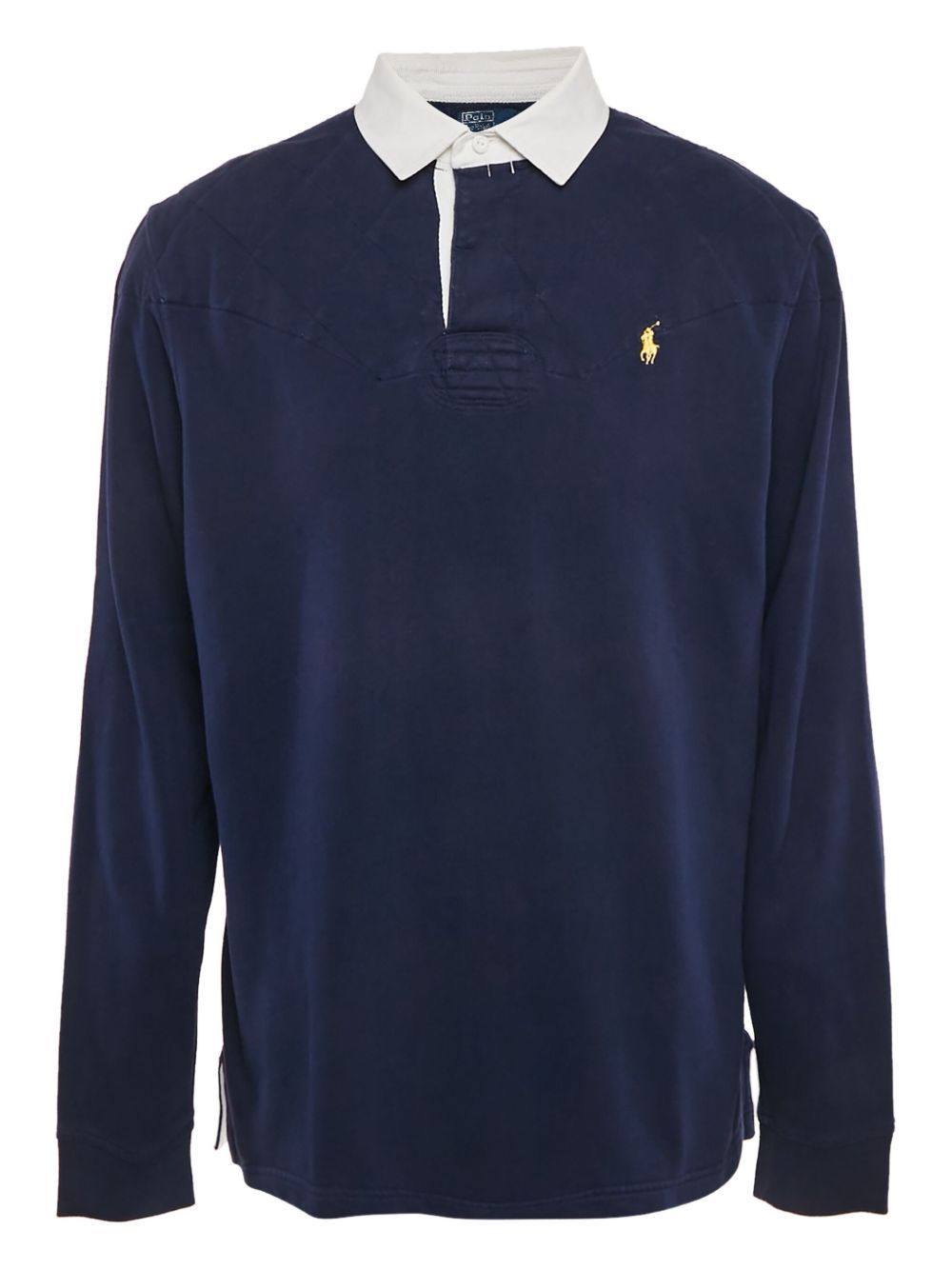 Pre-owned long-sleeve polo shirt - Blue