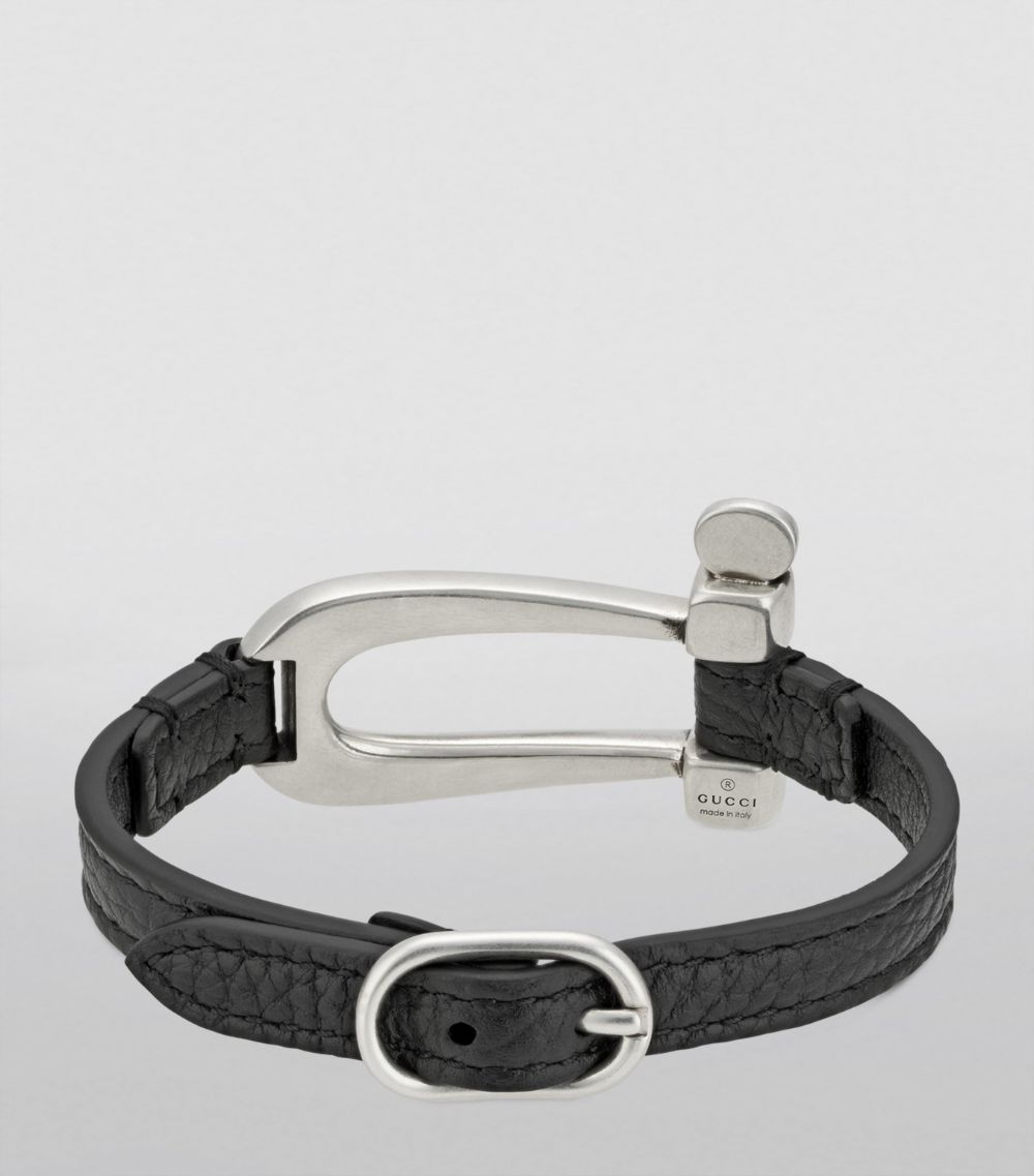 Leather Stirrup Bracelet
