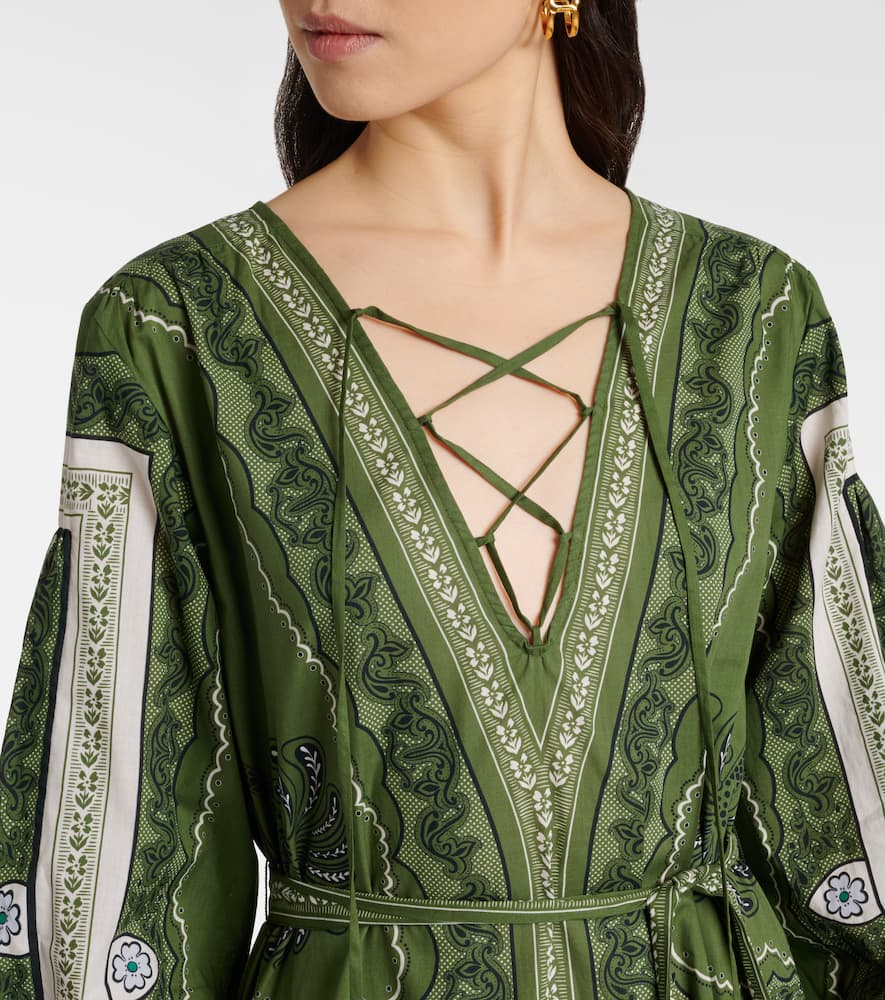 Viviana printed cotton muslin maxi dress
