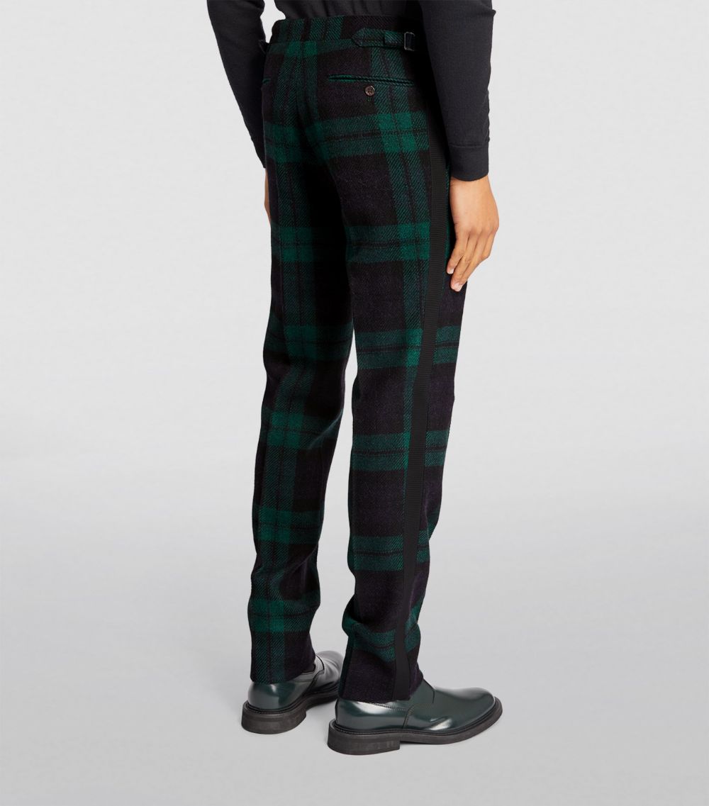 Wool Tartan Tailored Trousers