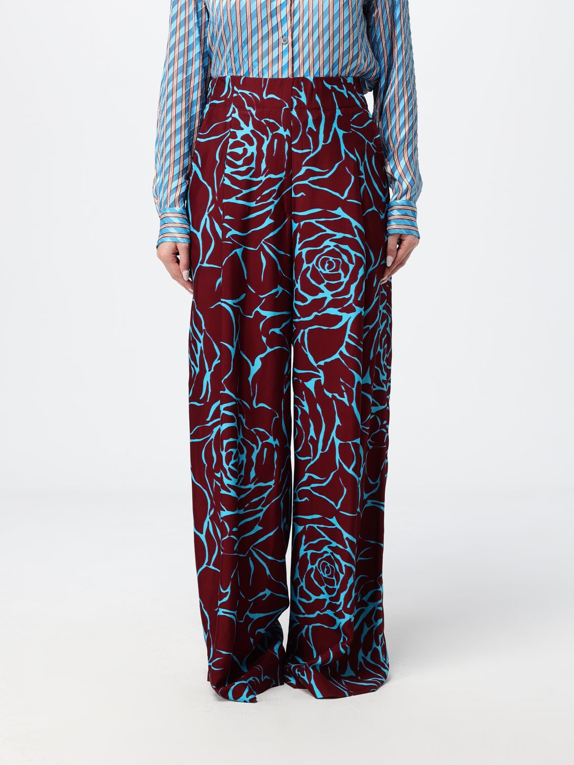 Pants Woman color Burgundy