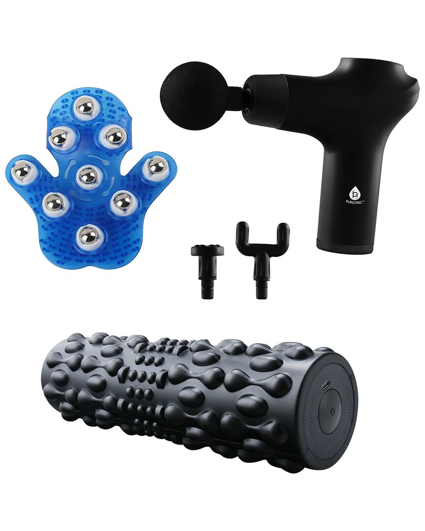 Shiatsu Heating Neck/Back Massager & 3-Speed Massage Gun