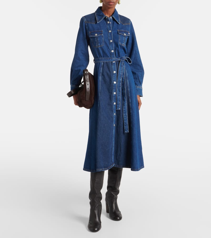 Marseille denim shirt dress