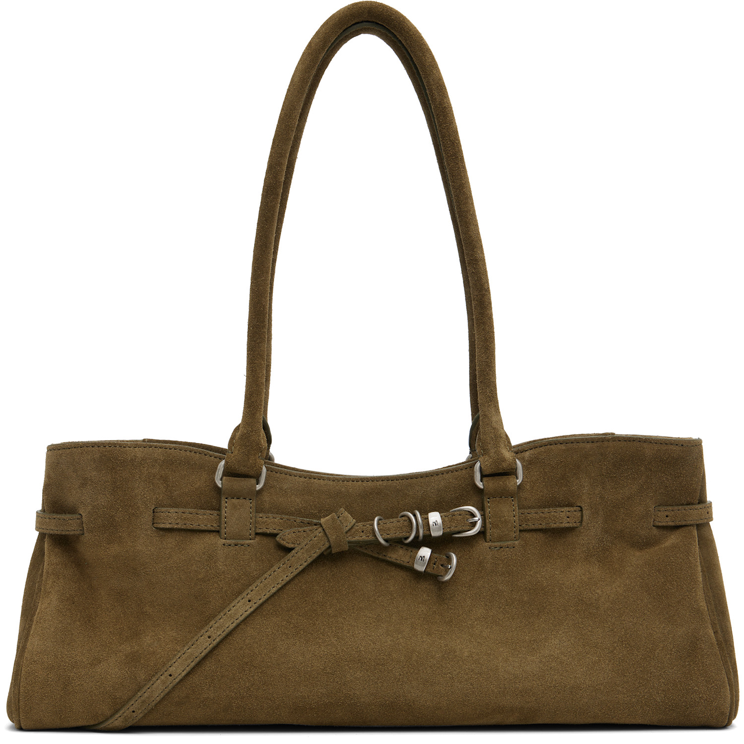 Kahki Soft Leather 'Grandma' Shoulder Bag