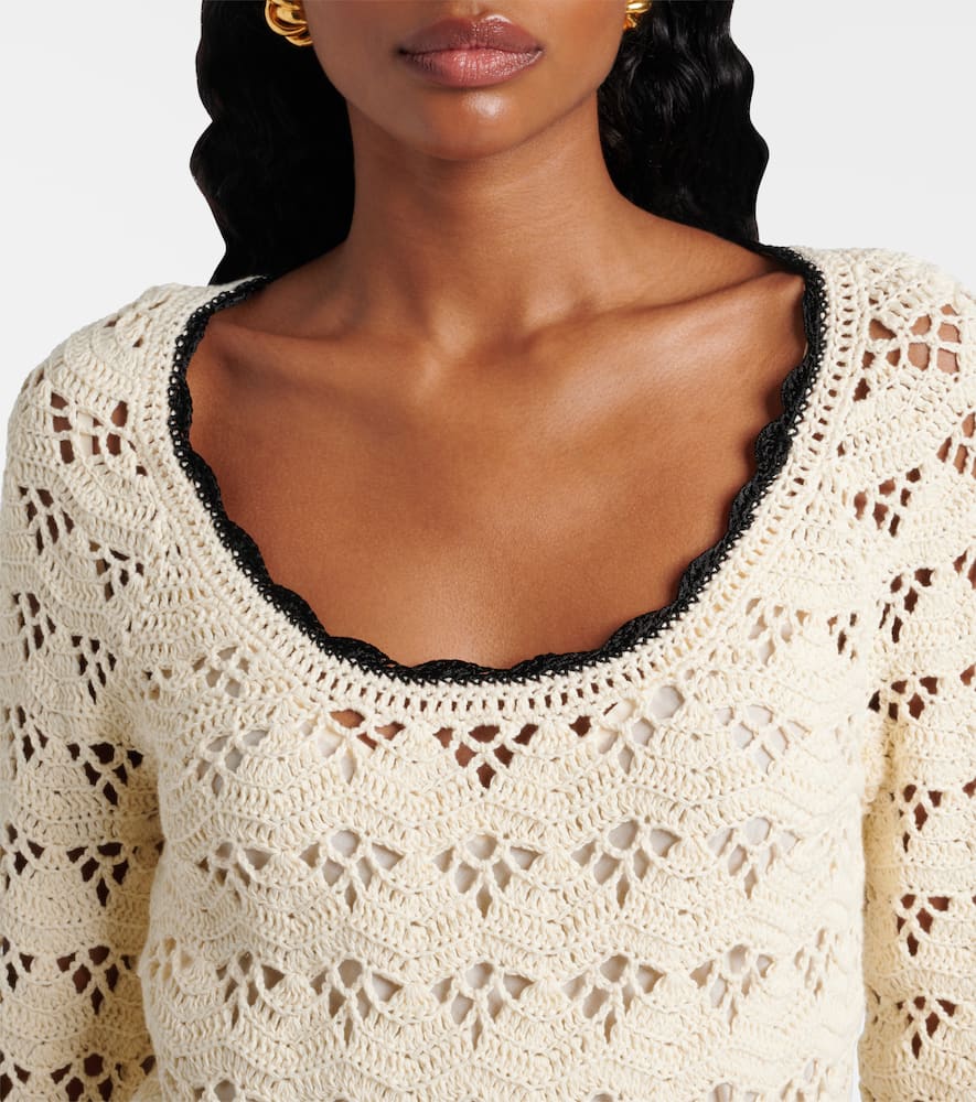 Rhiannon pointelle cotton minidress