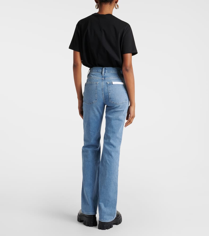 High-rise straight jeans