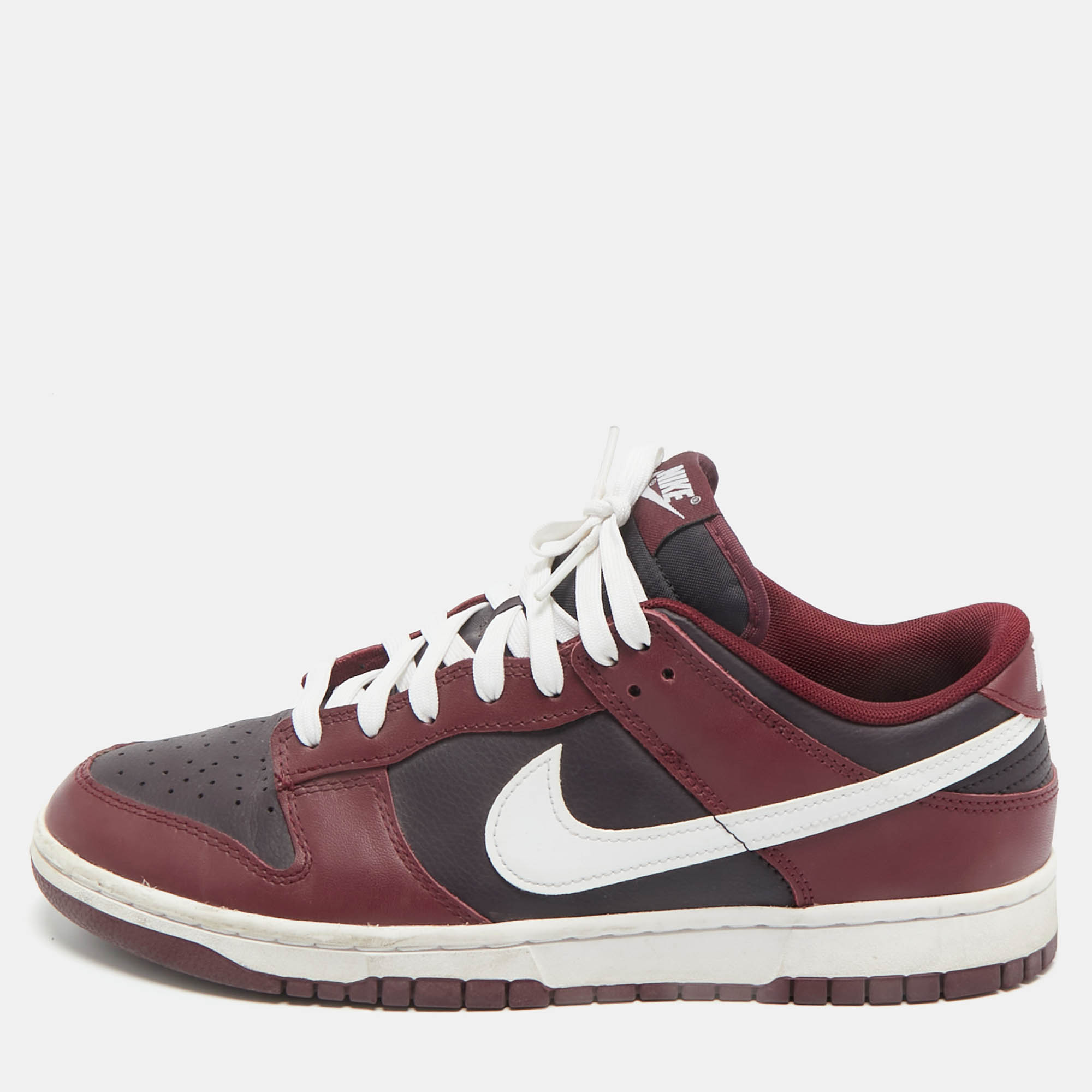 Nike Burgundy Leather Dunk Low Dark Beetroot Sneaker