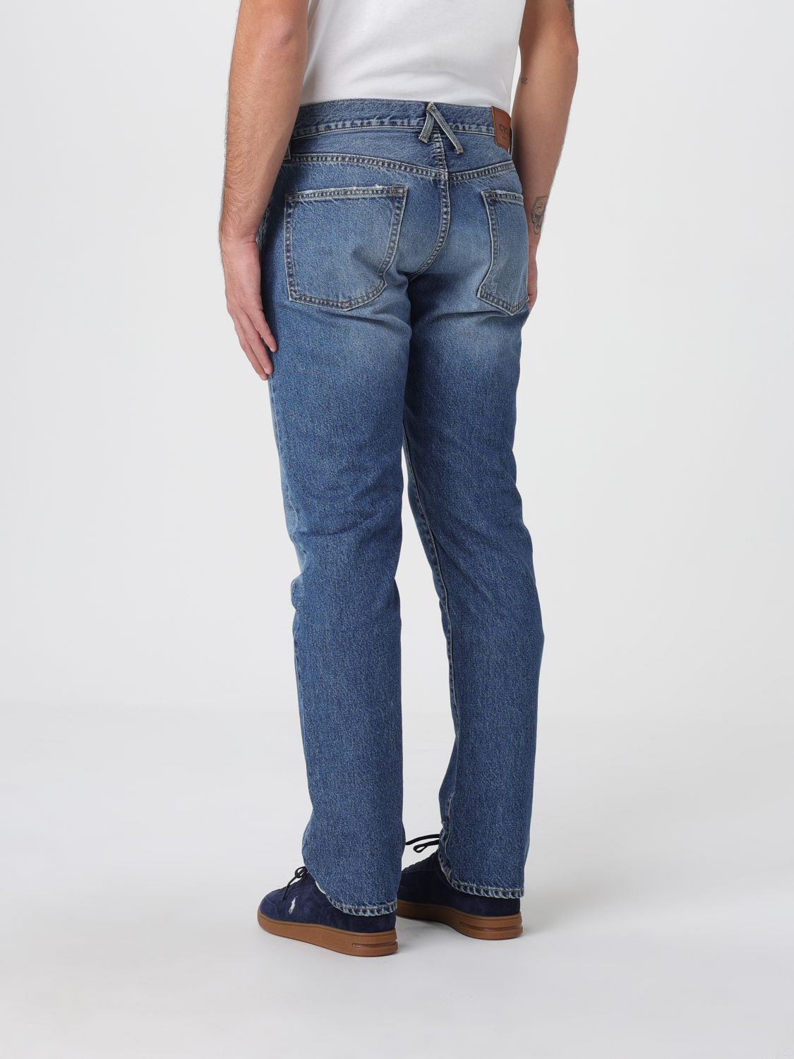 Pants Men color Blue