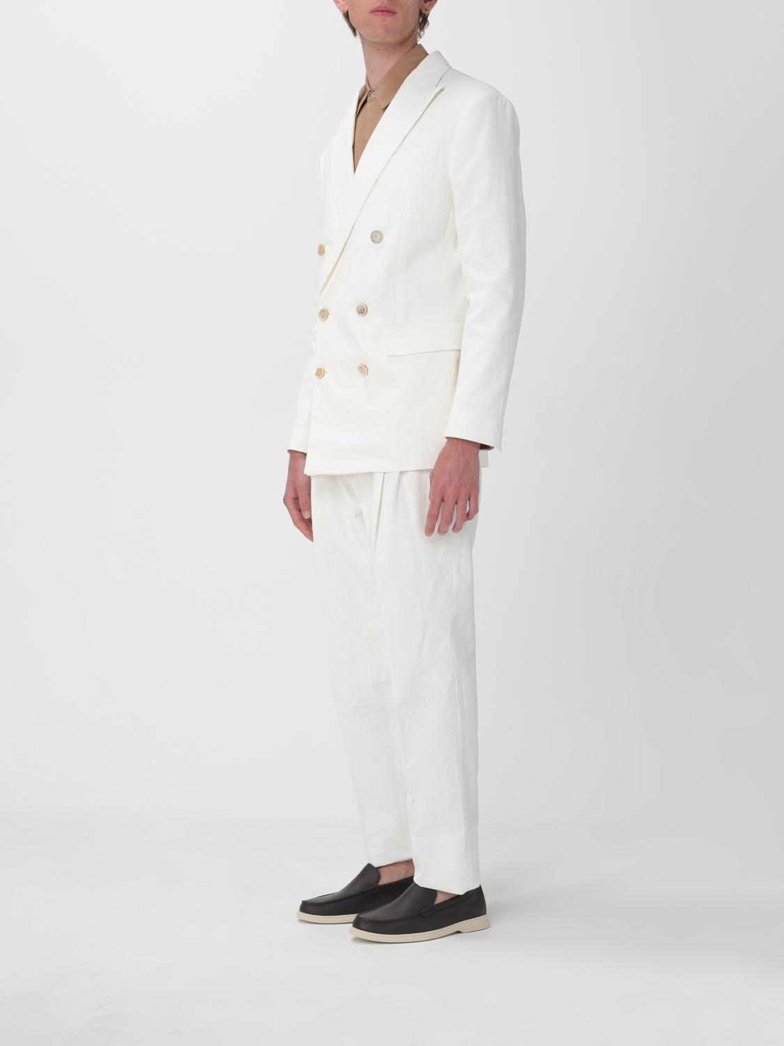 Suit Men color Yellow Cream