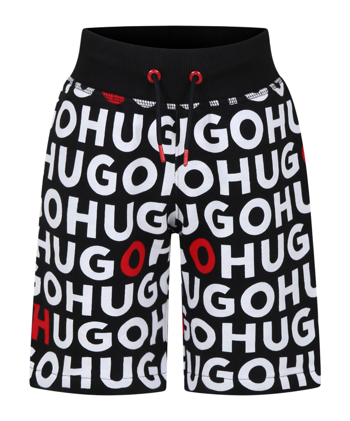 Monogram-print drawstring Bermuda shorts
