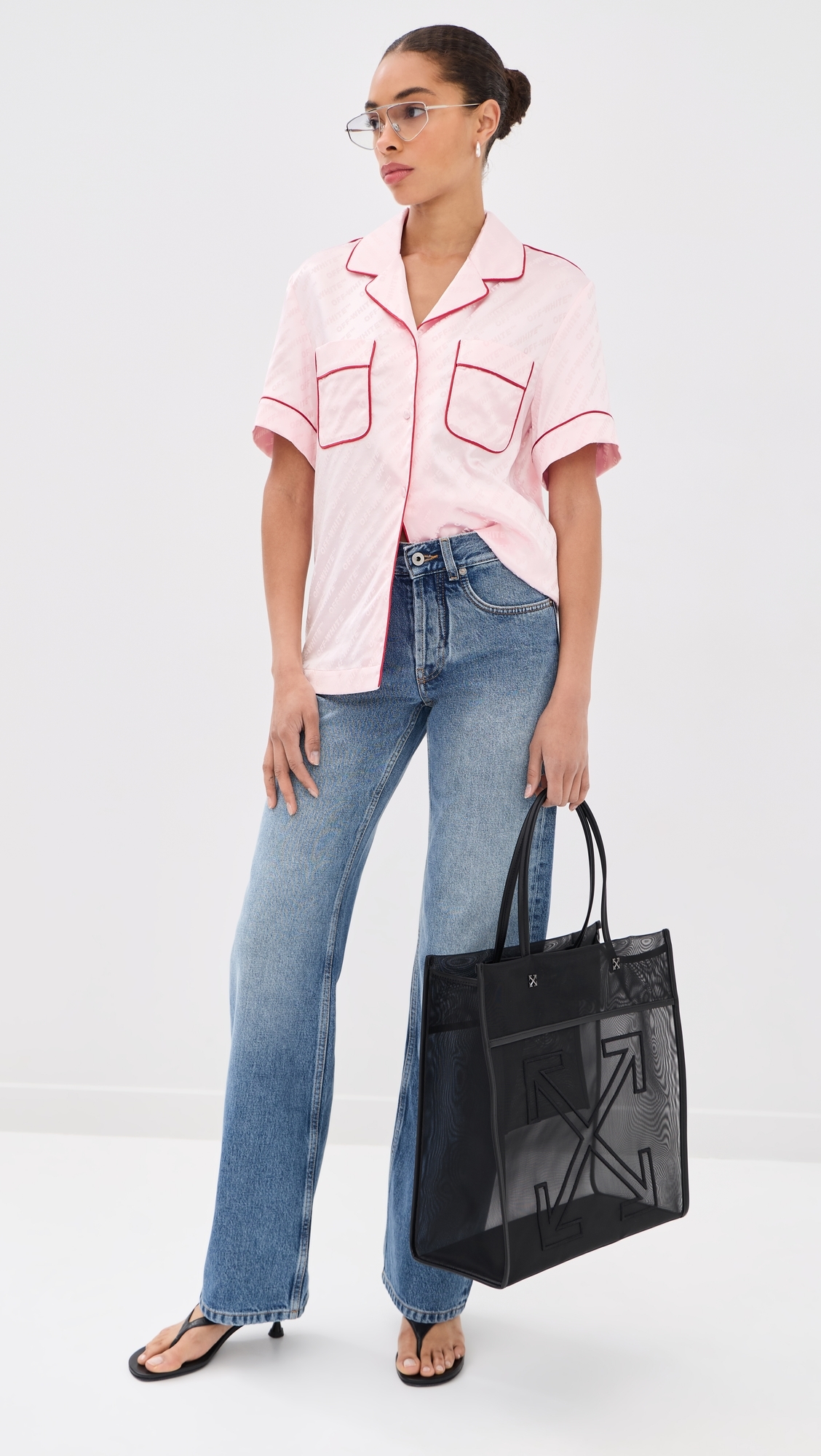 Satin Pajama Shirt Soft Pink