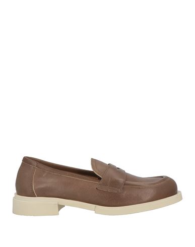 Woman Loafers Brown Size 7 Leather