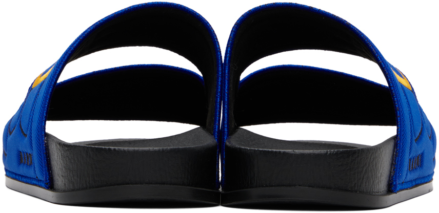 Marni Blue Trompe L'ail Slides