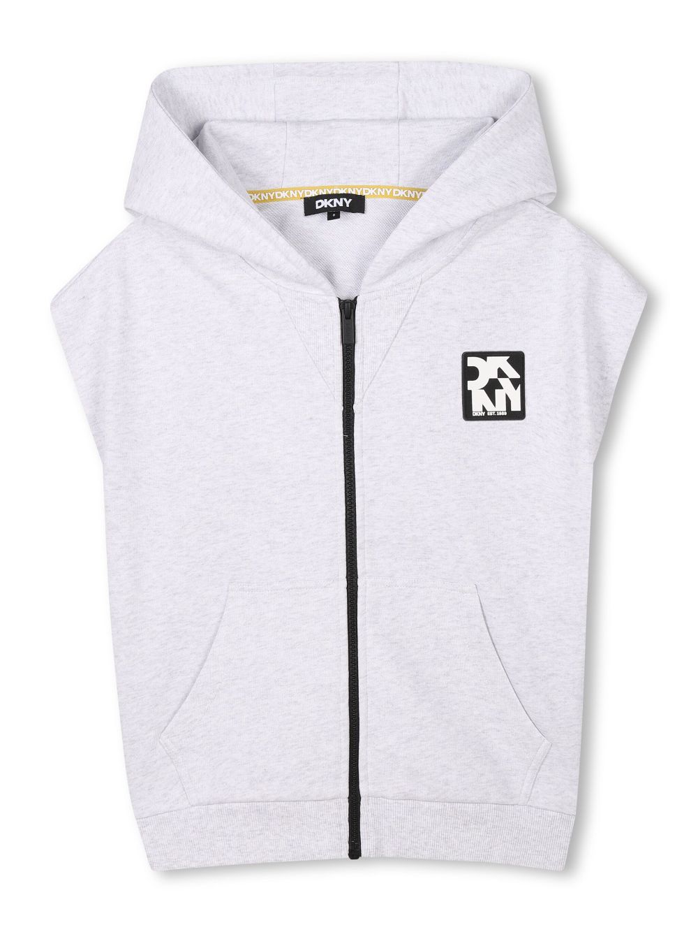 Sleeveless zip-up hoodie - Grey