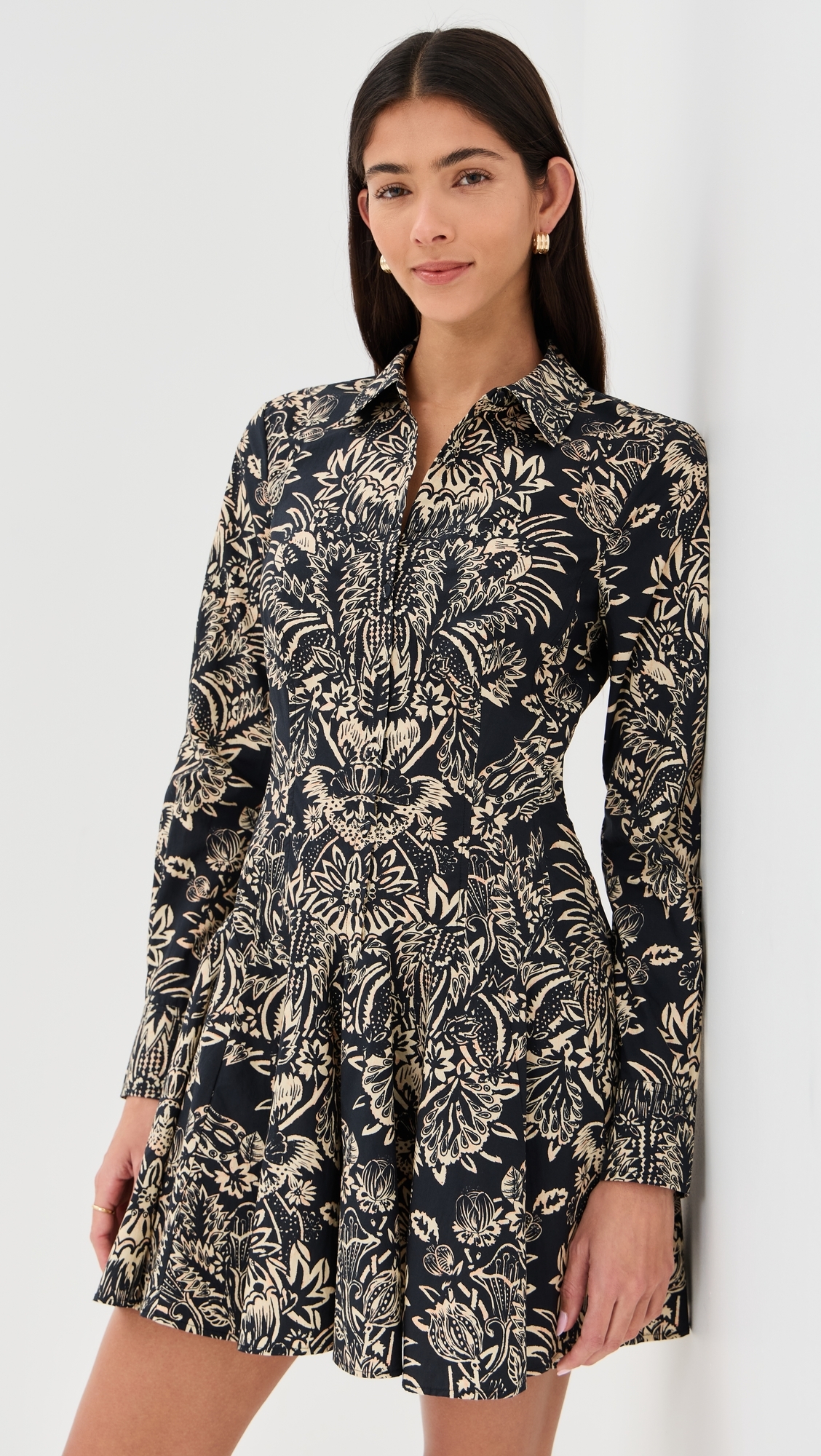 Taliah Dress Noir Flora
