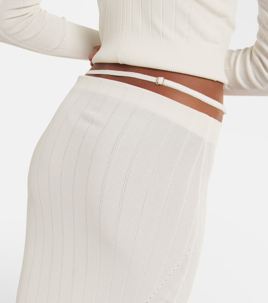Pralù scalloped midi skirt