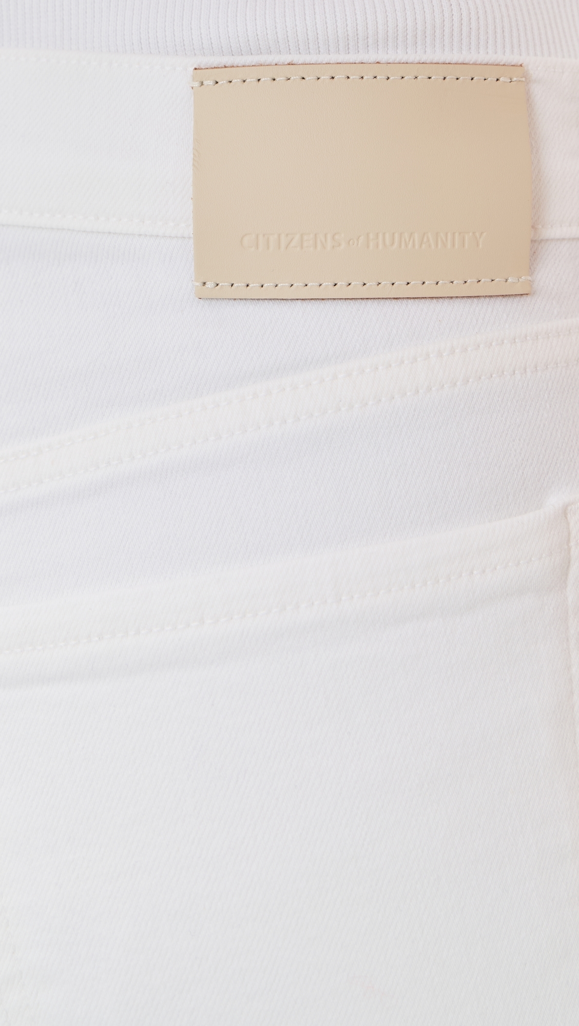 Kimberly Patch Pocket Flare Jeans Soft White